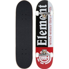 Скейтборд Element Section 79,37x19,68 см белый/красный/черный