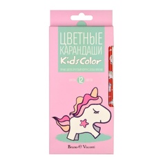 Карандаши цветные Bruno Visconti 30-0103-1 12 цв Kidscolor Единорог круглые