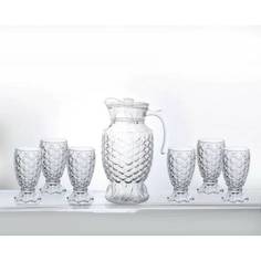 Набор для напитков Arya 6 бокалов и кувшин Mermaid