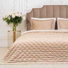 Покрывало Arya Бархат 250X260 - 2(50X70+5) Ansel Бежевый