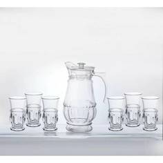 Набор для напитков Arya 6 стаканов и кувшин Gallant