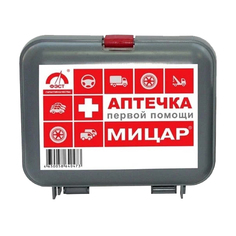 Автомобильная аптечка первой помощи №1 "Мицар" дорожная, футляр 5М ФЭСТ