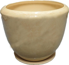 Цветочный горшок Тамбовская Керамика Успех №1 желтый коричневый