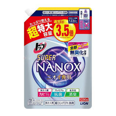 Гель для стирки Lion Top Super Nanox м/у с крышкой, 1230 г