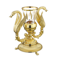Стакан настольный хрусталь декор золото Migliore Luxor 26216