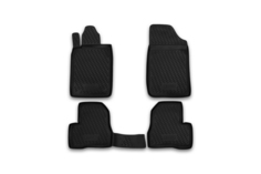 Коврики в салон PEUGEOT 206 1998-, 4 шт. (полиуретан) Element