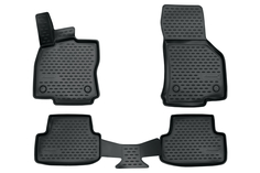 Коврики 3D в салон VW Golf VII, 2013- 4 шт. (полиуретан, серые) Element