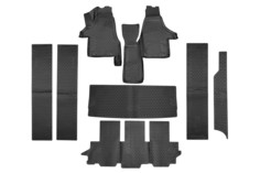 Коврики 3D в салон для VOLKSWAGEN Multivan Comfortline, 2015-2019, 8шт. (полиуретан) Element