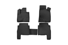 Коврики 3D в салон HYUNDAI Santa Fe 05/2010-2012, 4 шт. (полиуретан) Element