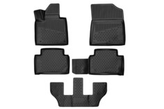 Коврики 3D в салон для KIA Sorento IV 2020 - >, внедорожник, 7 мест, 5шт. (полиуретан) Element