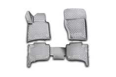 Коврики 3D в салон VW Touareg II 2010-2015, 2015-03/2018, 2-х зонный климат-контроль,4 шт. Element