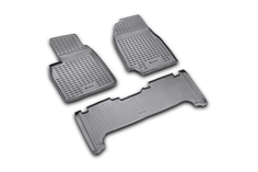 Коврики в салон TOYOTA Land Cruiser 100 1998-2007, 3 шт. (полиуретан) Element