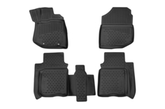 Коврики 3D в салон для HONDA Fit, 2007-2013, хб., , правый руль 4 шт. (полиуретан) Element