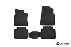 Коврики 3D в салон TOYOTA Camry, 2018-, 4 шт. (полиуретан) Element