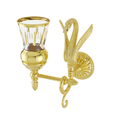 Стакан настенный хрусталь декор золото Migliore Luxor 26117