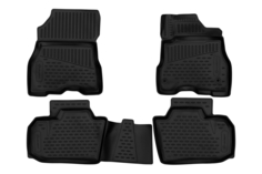 Коврики 3D в салон подходят для NISSAN Leaf 2009 - 2017 П.Р., Хб., 4шт. (полиуретан) Element