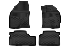 Коврики 3D в салон TOYOTA Prius Alpha, 2012-, П.Р. 4 шт. (полиуретан) Element