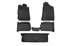 Коврики 3D в салон подходят для LIFAN MyWay, 2017- кроссовер, 5шт. (полиуретан) Element