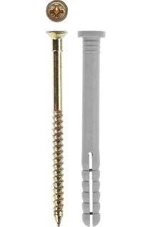 Дюбель-гвоздь Зубр полипропиленовый, цилиндрический бортик, 8 x 60 мм, 60 шт