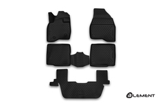 Коврики 3D в салон FORD Explorer, 2015-, 5 шт. (полиуретан) Element