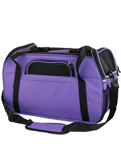 Сумка-переноска для животных Не Один Дома Тревел, фиолетовый, 48х25х33 см