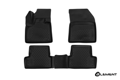 Коврики 3D в салон PEUGEOT 3008, 2017-, SUV, 4 шт. (полиуретан) Element