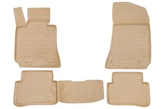 Коврики в салон MERCEDES-BENZ E-Class W212 2009-2016, 4 шт. (полиуретан, бежевые) Element