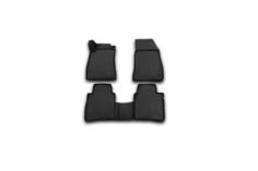 Коврики 3D в салон NISSAN Tiida, 2015-, 4 шт. (полиуретан) Element