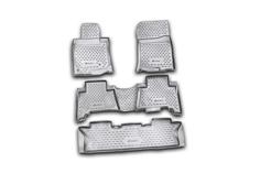 Коврики в салон TOYOTA Land Cruiser Prado 12/2009-2013, 5 шт., 7 мест (полиуретан) Element