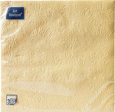 Салфетки бумажные Art Bouquet Барокко шампань 3 слоя 33*33см 16шт