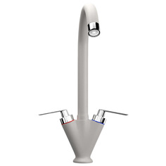 Смеситель для кухонной мойки Ulgran 011 331 белый