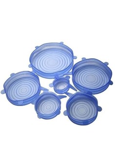 Крышка для посуды !Available Набор силиконовых крышек для хранения продуктов 6 шт