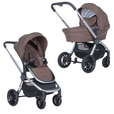 Коляска модульная 2в1 Farfello Baby Shell цвет шоколад BBS-16