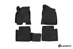 Коврики 3D в салон CHERY Tiggo 3, 2017-, 4 шт. (полиуретан) Element