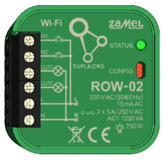 Supla SLW-01 - Контроллер RGB освещения, WiFi модуль (12-24V DC) [Скрытый] Zamel