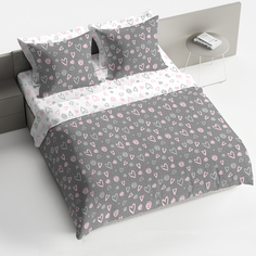 Постельное белье 2.0 макси BRAVO Collection нав.70*70 м.205 рис.4267-1+4267а-1 Амур