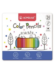 Цветные карандаши для рисования ACMELIAE Color Pencils, 24 цвета 9800-24