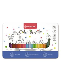 Цветные карандаши для рисования ACMELIAE Color Pencils, 36 цветов 9800-36