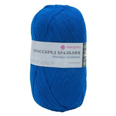 Пряжа Пехорка Кроссбред Бразилии 100г, 500м (меринос, акрил) (491 ультрамарин), 5 мотков