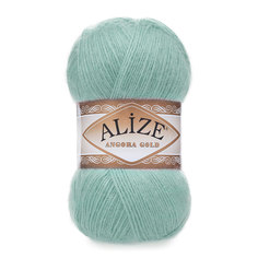 Пряжа ALIZE Angora Gold 100г, 550м, акрил, шерсть ТУ, 462 морская зелень, 5 мотков