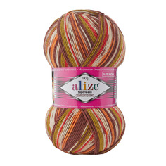 Пряжа ALIZE Superwash Comfort Socks 100г, 420м, SW шерсть, 7709, 5 мотков