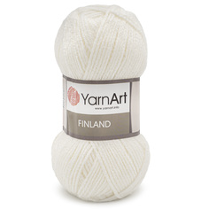 Пряжа YarnArt Finland 100г, 200м, 100% акрил, 150 белый, 5 мотков