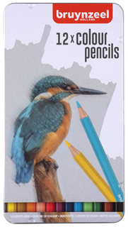 Набор цветных карандашей Bruynzeel Птицы BS-60312901 12 цв. в металлической коробке