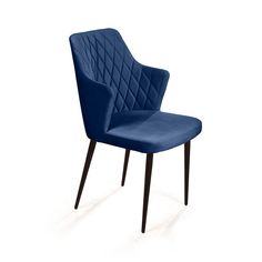 Стул с подлокотниками Top Concept Hunt/75394, бархат синий 29