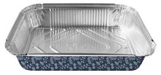 Форма для запекания Голубые ягоды алюминий 36,8 x 27,2 x 7,2 см No Brand