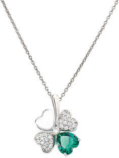 Колье из серебра с фианитом 42 см AMEN CLPQUBV Amen.