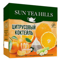 Чай зелёный Sun Tea Hills Имбирный коктейль в пирамидках 20 шт