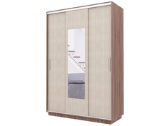 Шкаф-Купе Пирамида Шон-3 Ясень шимо темный/светлый (150х60)