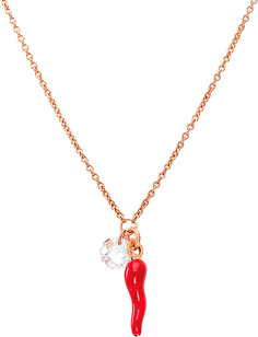 Колье из серебра с кристаллом ювелирным 45 см AMEN CLCORR Amen.