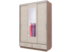 Шкаф-Купе Пирамида Шон-5 Ясень шимо темный/светлый (150х60)